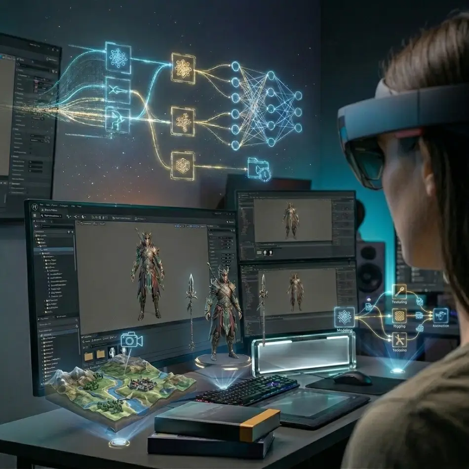 ШІ для розробки ігор, створення 3D моделей ШІ
